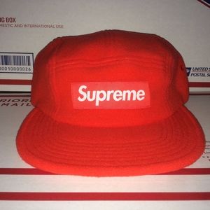 supreme fleece pullcord camp cap